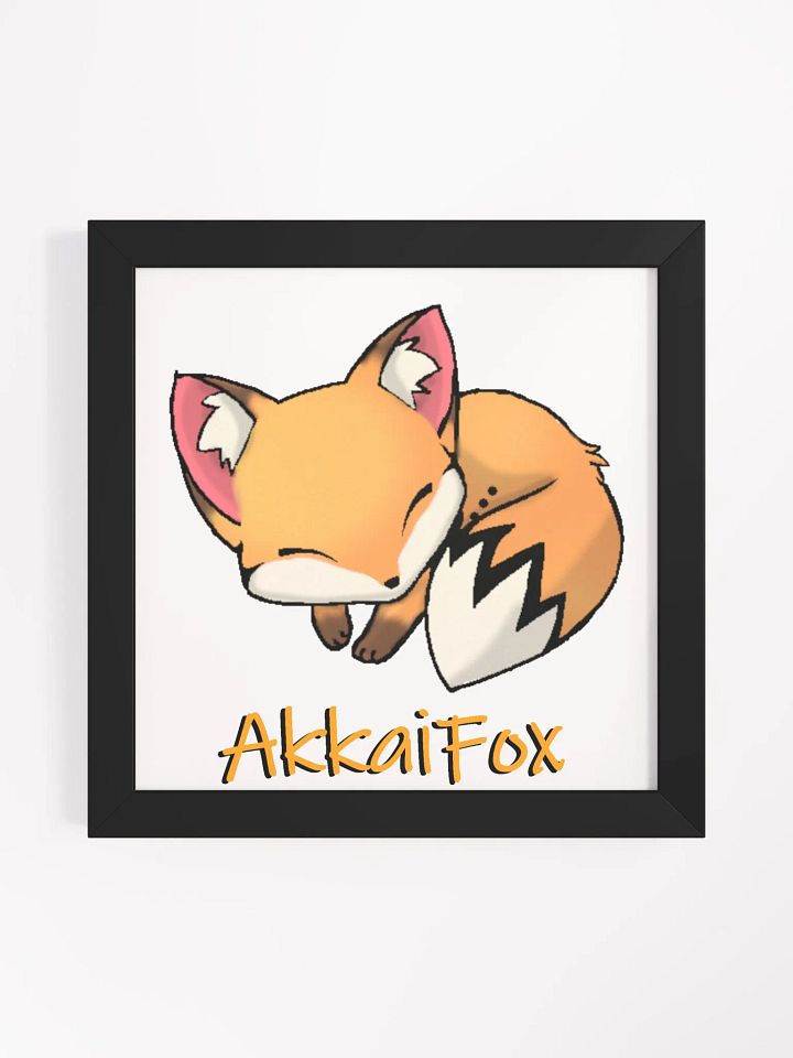 Sleepy Fox Framed Poster product image (1)