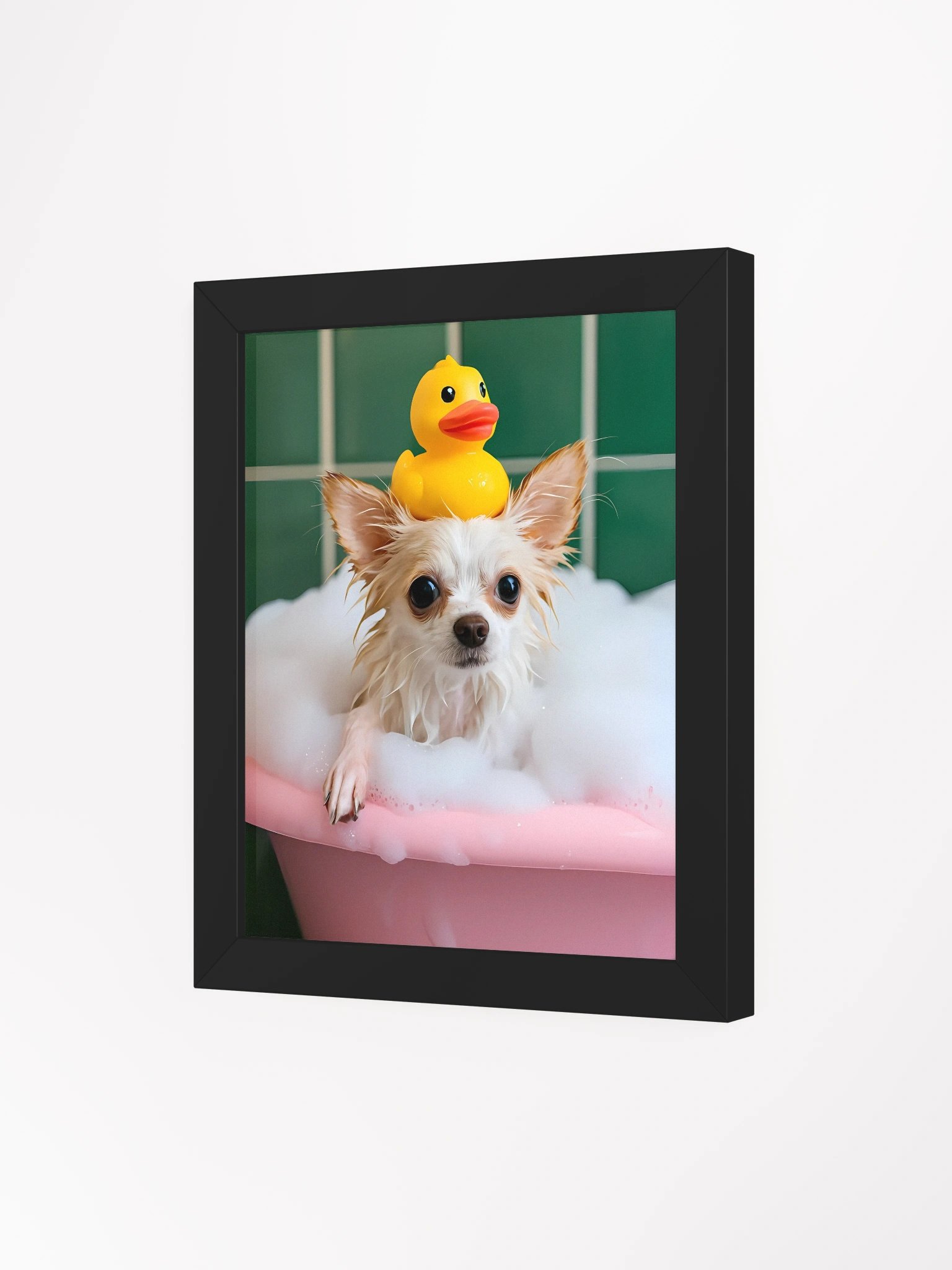 Bubbly Chihuahua Framed Matte Poster product image (4)