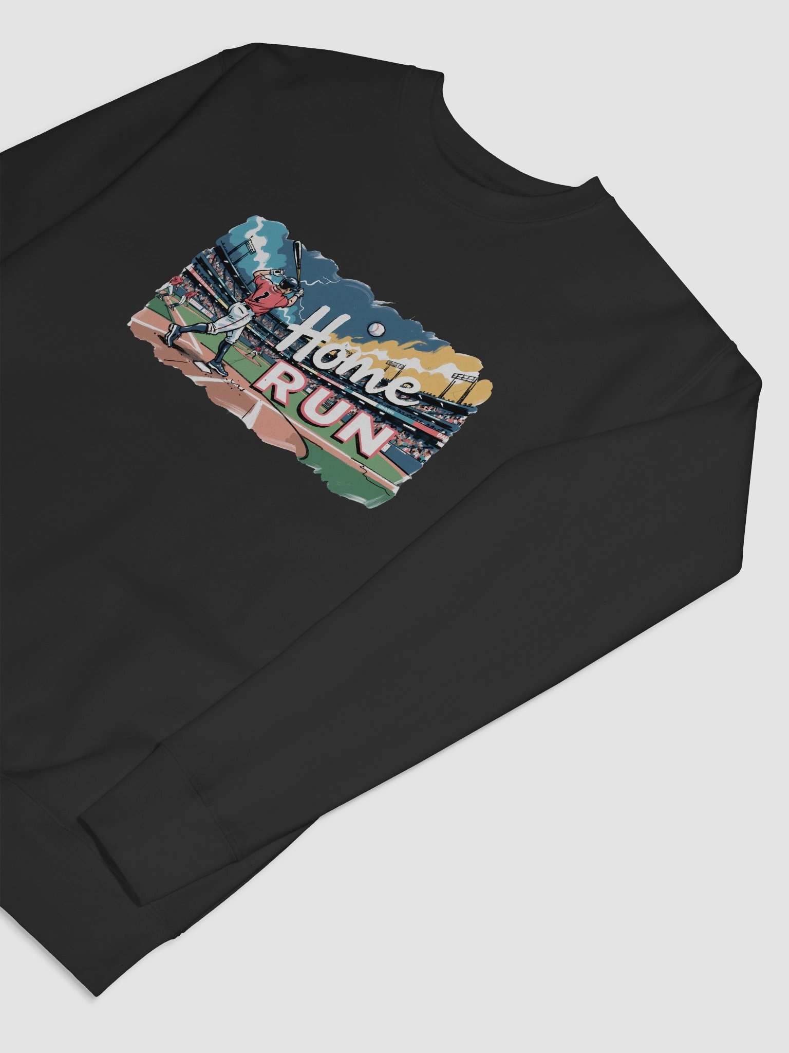 Dramatic Baseball Swing: Sunset Home Run Sweatshirt product image (7)