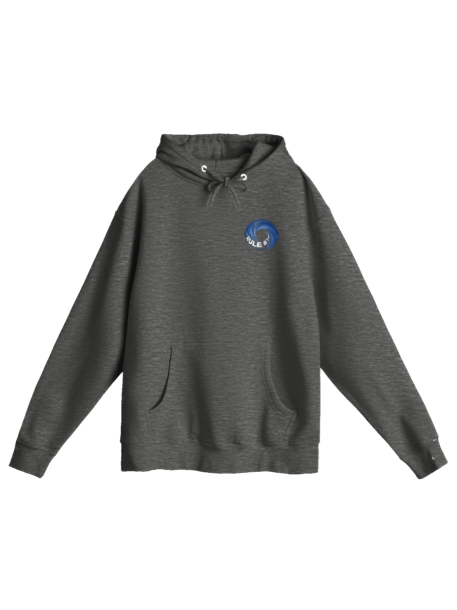Rule #7 Front and Back Blue and White Hoodie product image (3)