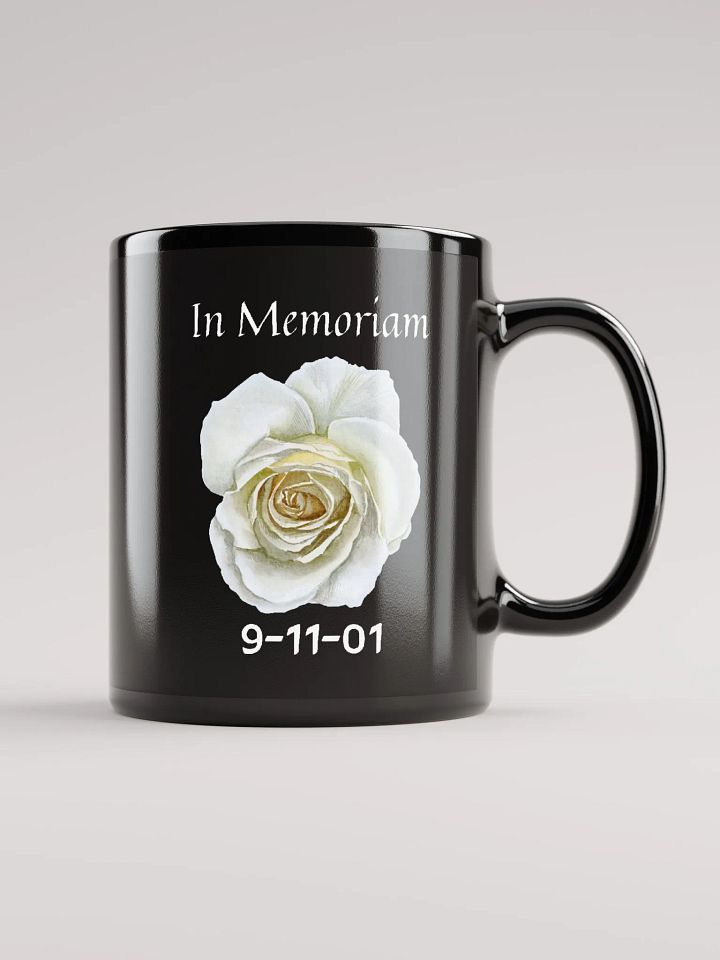In Memoriam - 9/11 Tribute Glossy Black Mug product image (1)