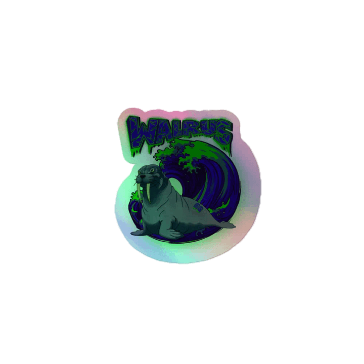 Walrus Team 69 Holographic Sticker product image (1)