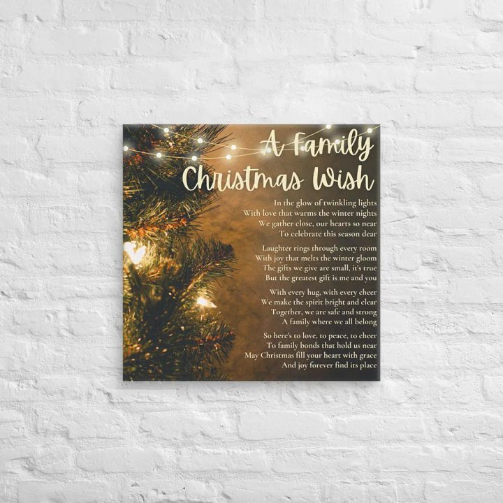 A Family Christmas Wish Canvas product image (2)