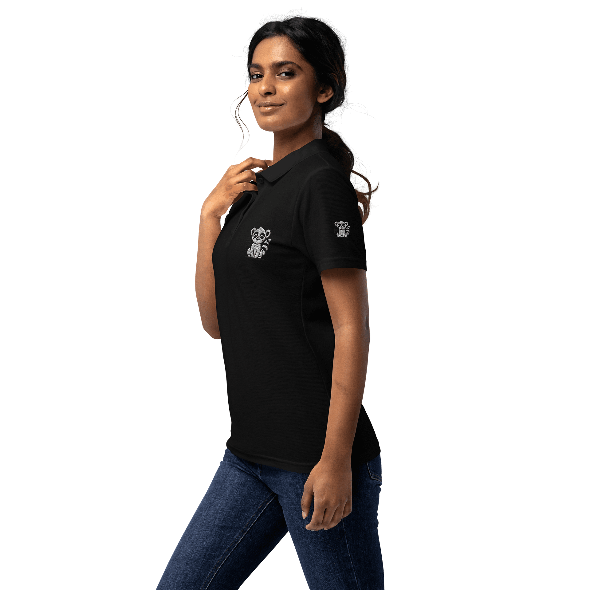 Lemur Love Women's Pique Polo product image (3)