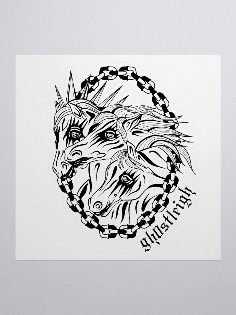Yeehawnted Horses Sticker