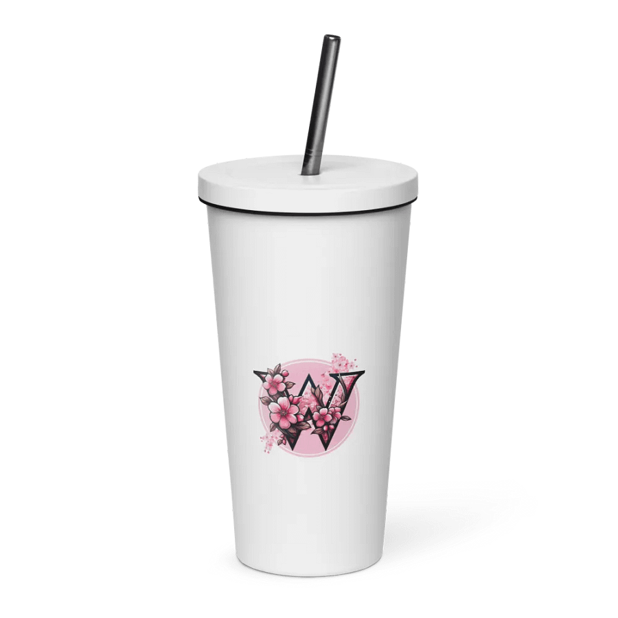 Vaso de acero inoxidable con pajita product image (4)