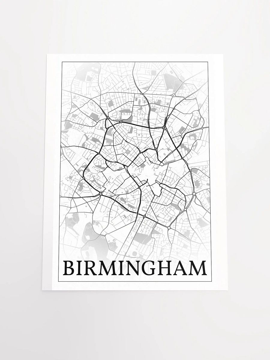 Birmingham, England, city map print product image (20)