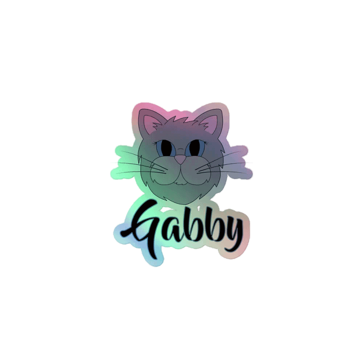 Gabby the Cat Holographic Sticker Sheet product image (1)