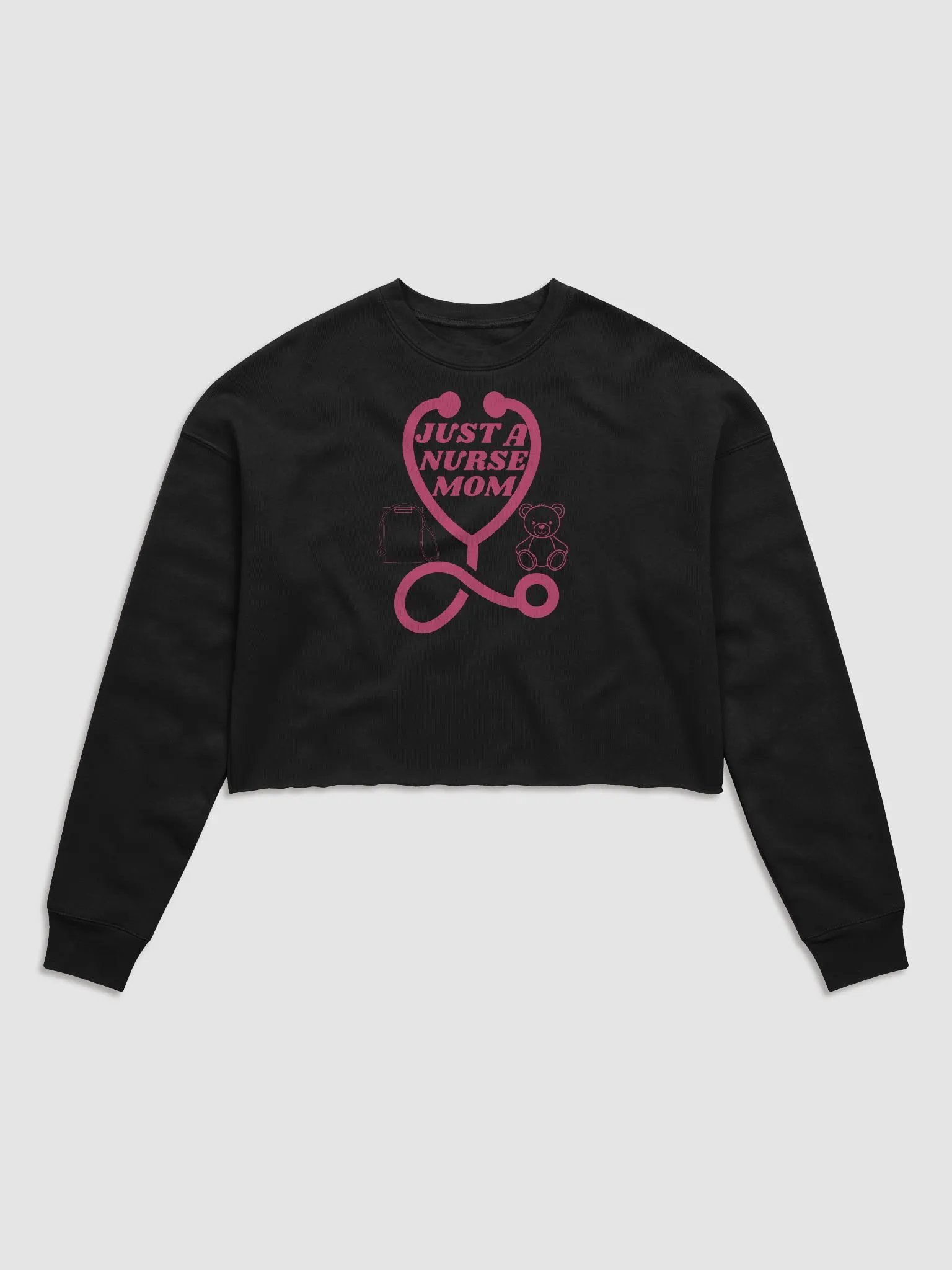 Heartfelt Nurse Mom Crop Sweatshirt product image (3)