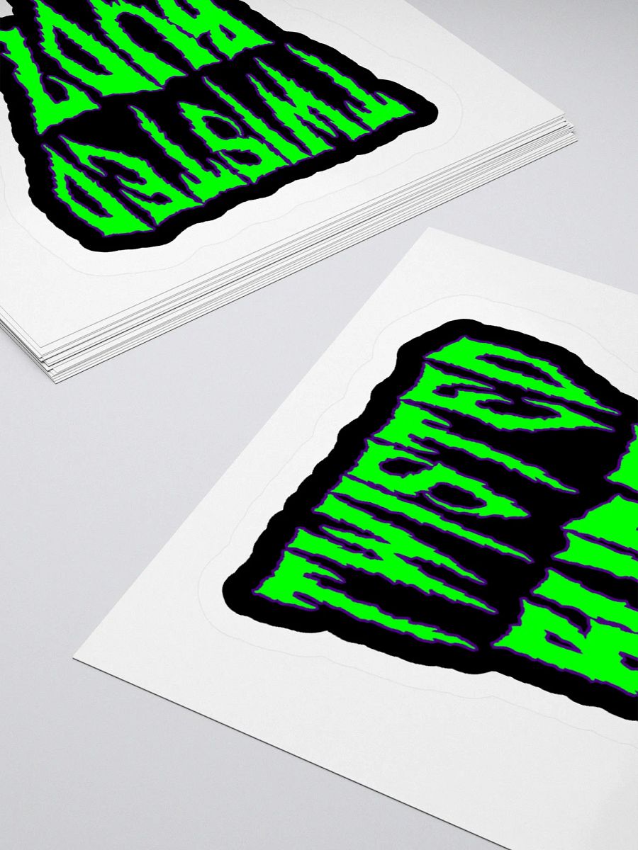 Twisted Budz Horror Stoner Sticker, Creepy Cannabis Lover Accessory, Green Ganja Goth Gift product image (4)