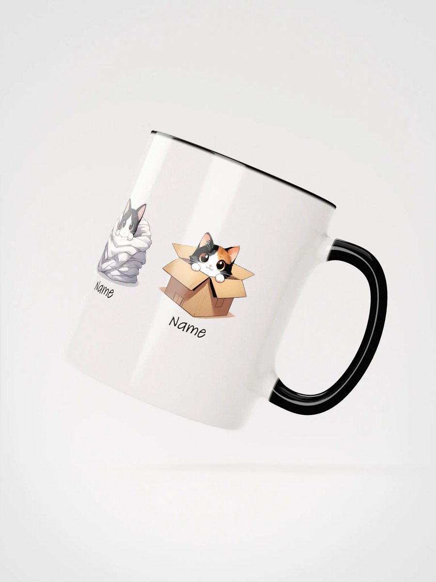 Personalized Cats, Boxes and Laundry Coloured Mug product image (2)