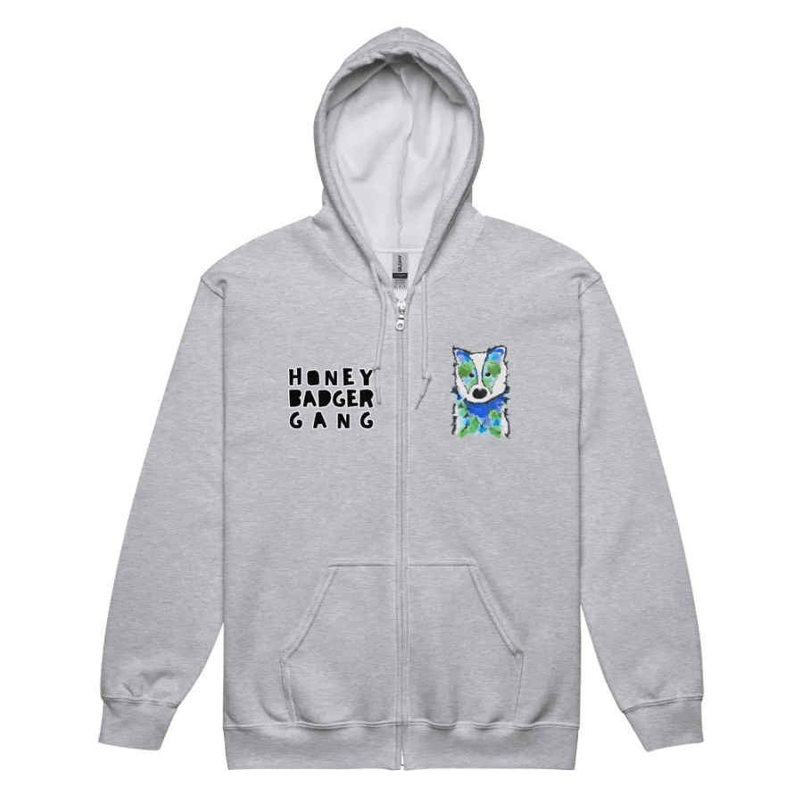 Honey Badger Gang Zip Up Hoodie product image (2)