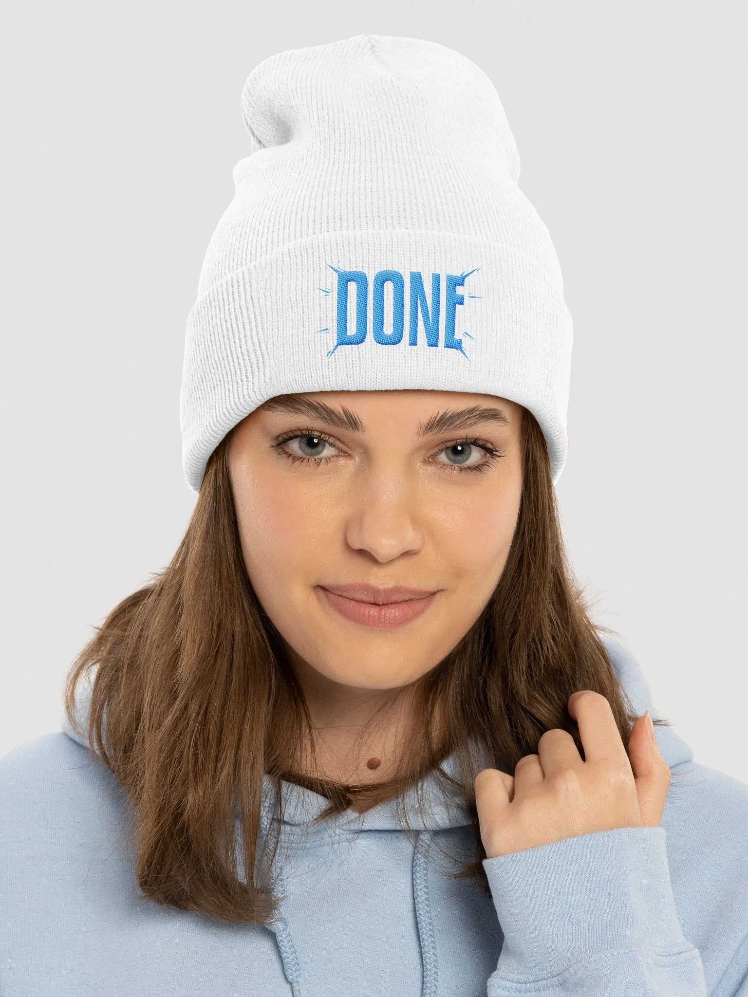 'DONE' Blue Beanie product image (5)