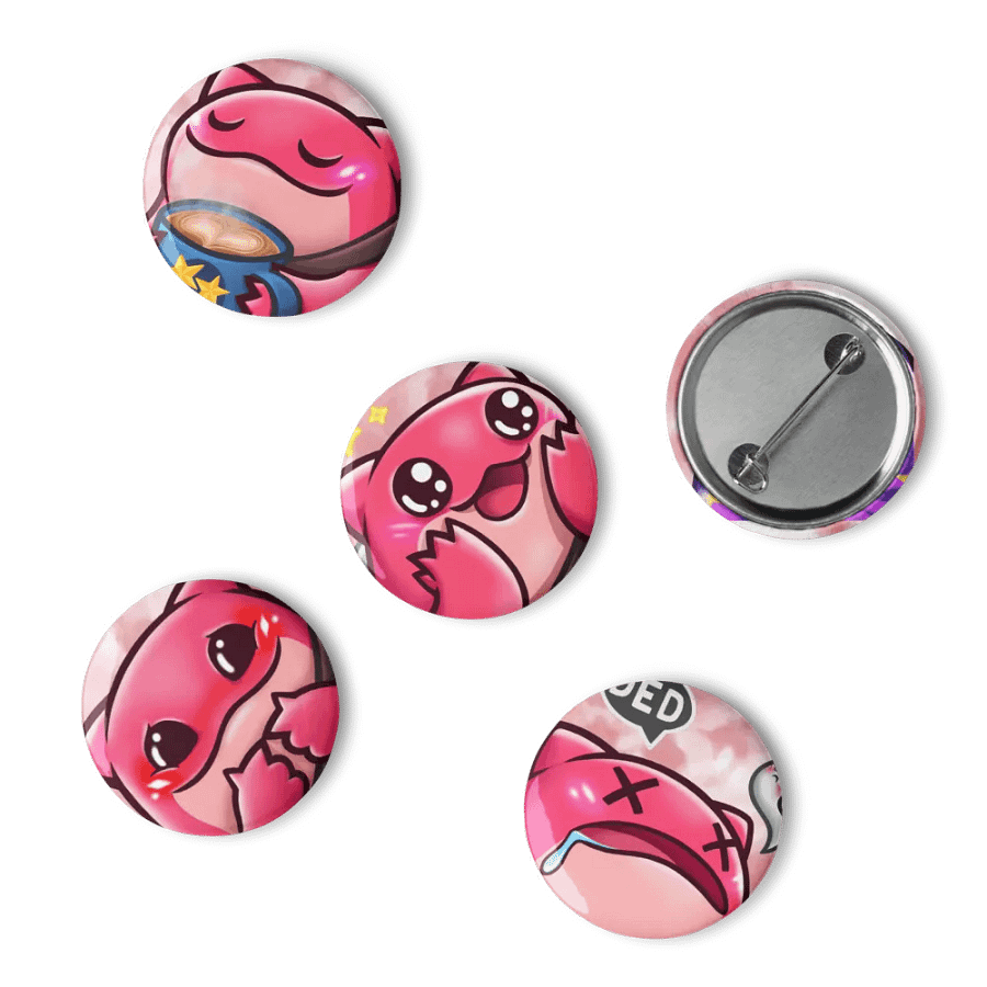 Shield Toad Emote Pin Badge Set (5pcs) product image (2)