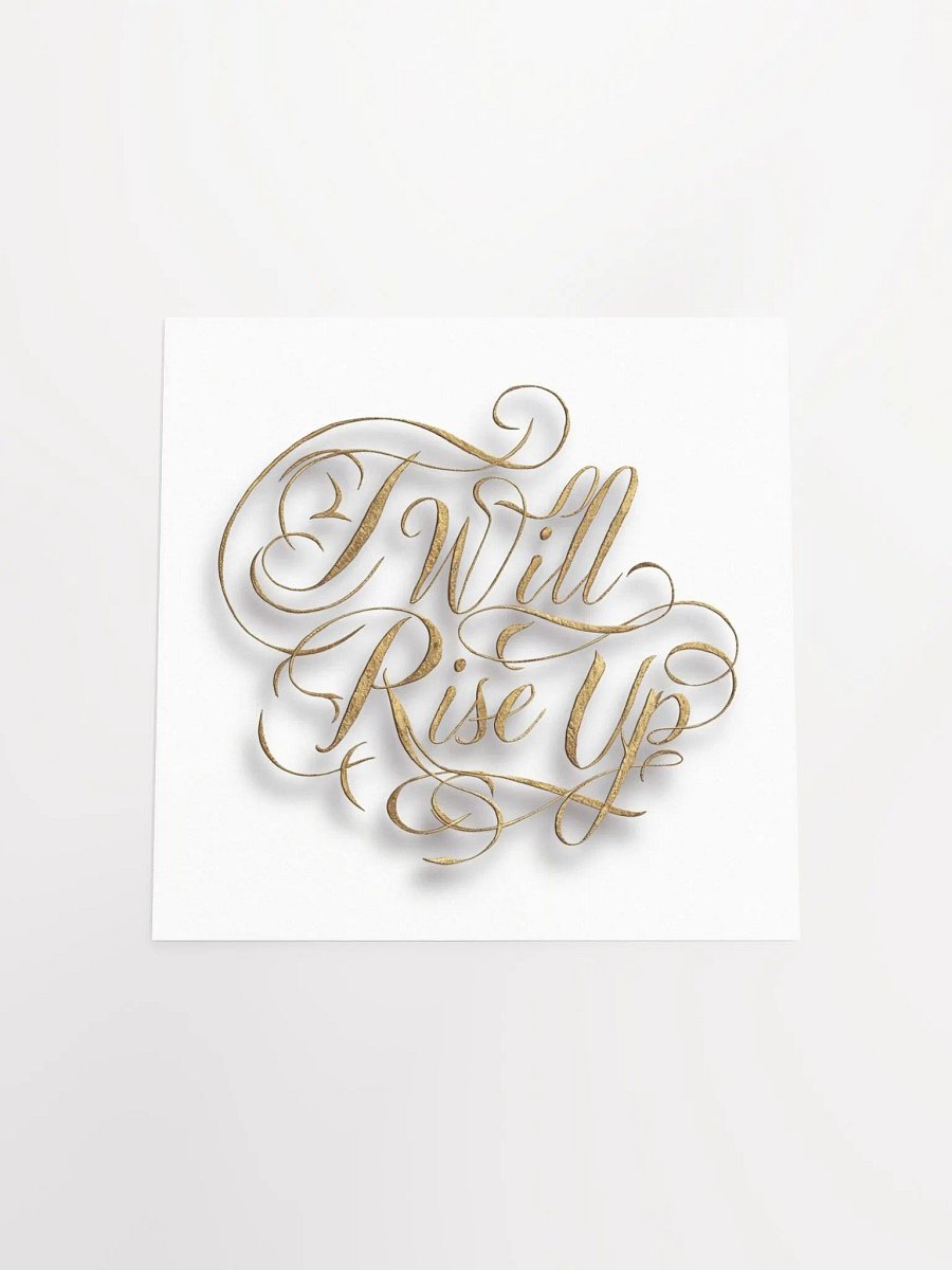 Self-Love Affirmation Art for Goal Setting and Self-Care - I Will Rise Up product image (5)