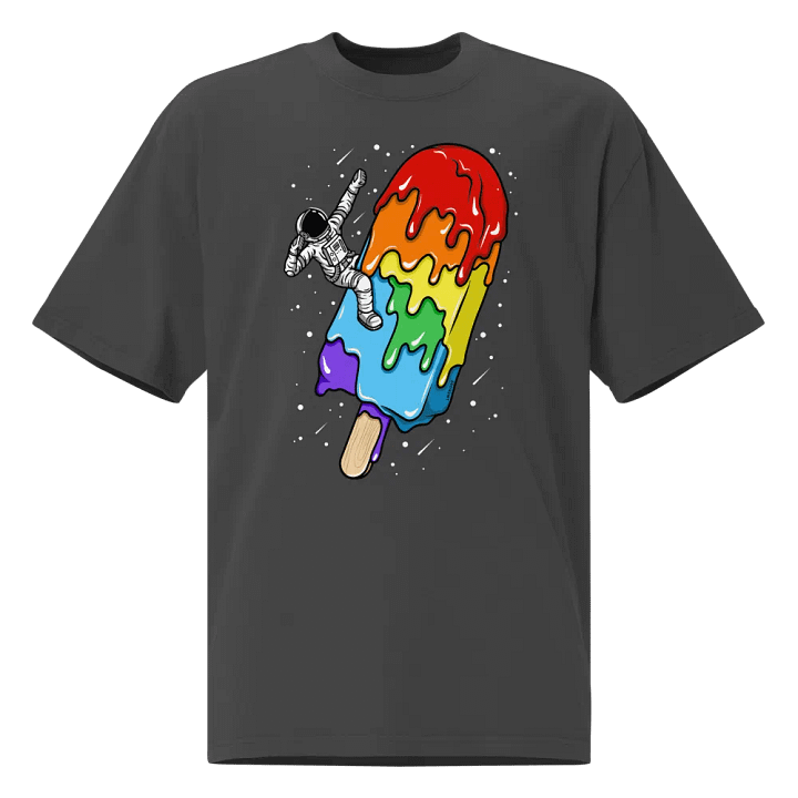 Ice Cream Astronaut - Rainbow - Oversized Tee product image (1)