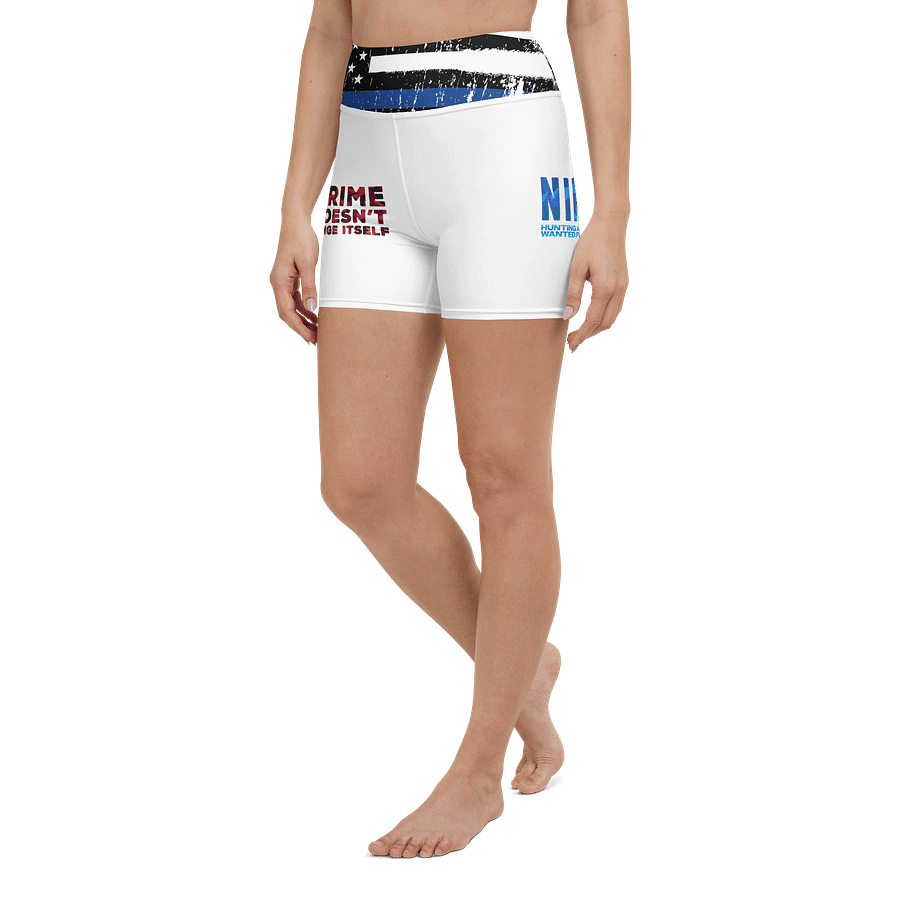 Nik The Hat | BACK THE BLUE Yoga Shorts – Summer ‘25 product image (5)