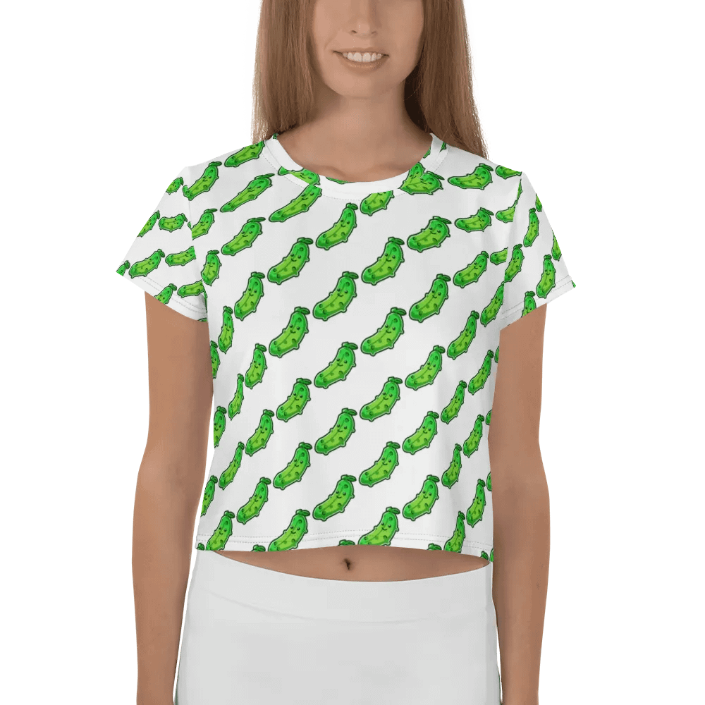 All over Pickle crop top product image (1)