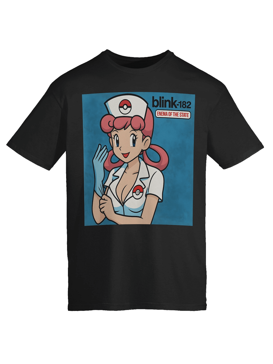 Nurse Joy × Blink-182 – Enema of the State Parody Tee product image (95)