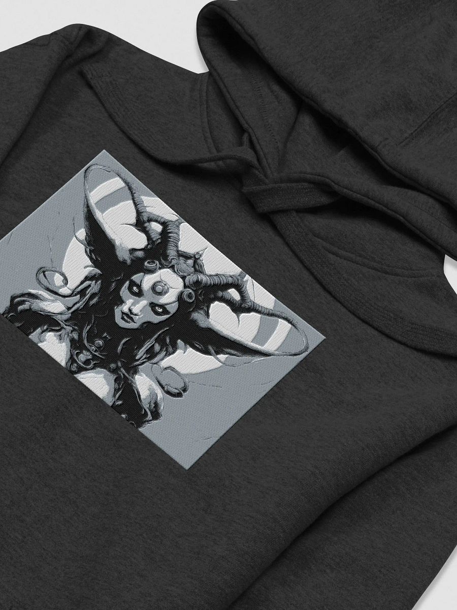 Lilith's Mystical Horned Monochrome Hoodie product image (3)