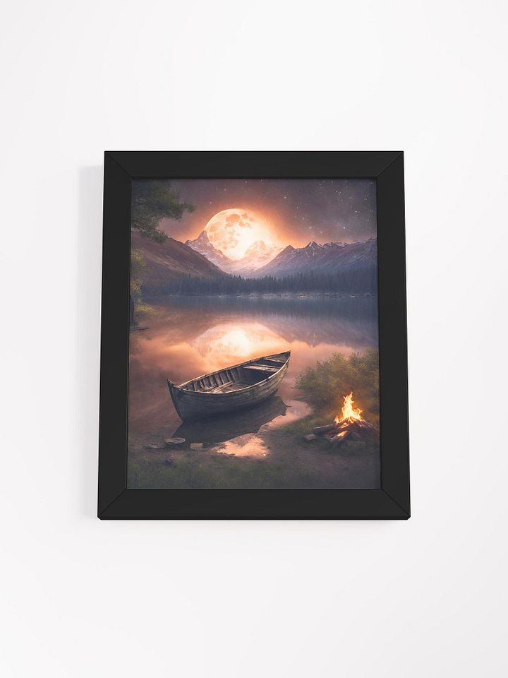 Moonlit Row Boat Framed Poster product image (6)