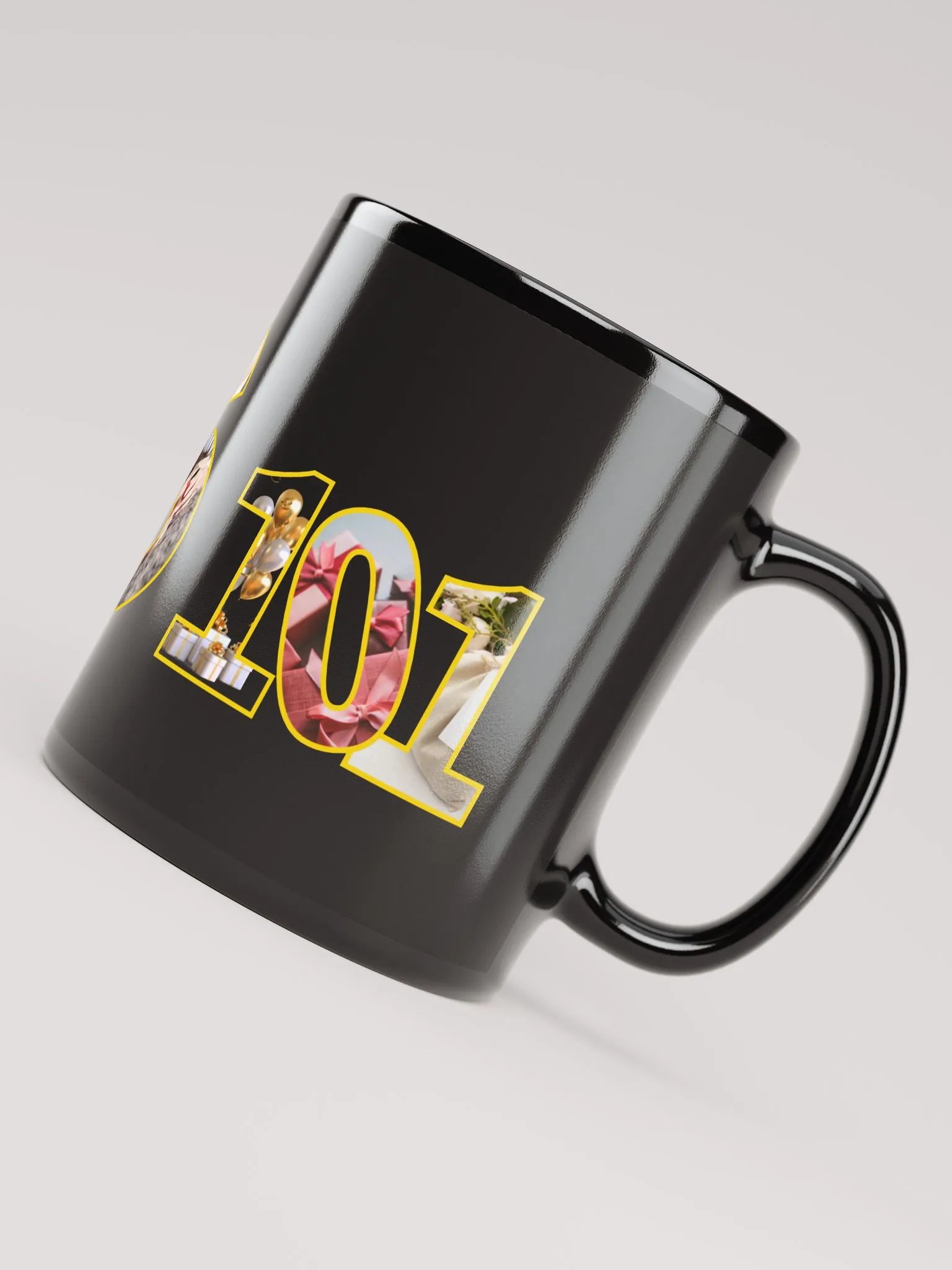 Joyful Moments Black Glossy Mug product image (7)
