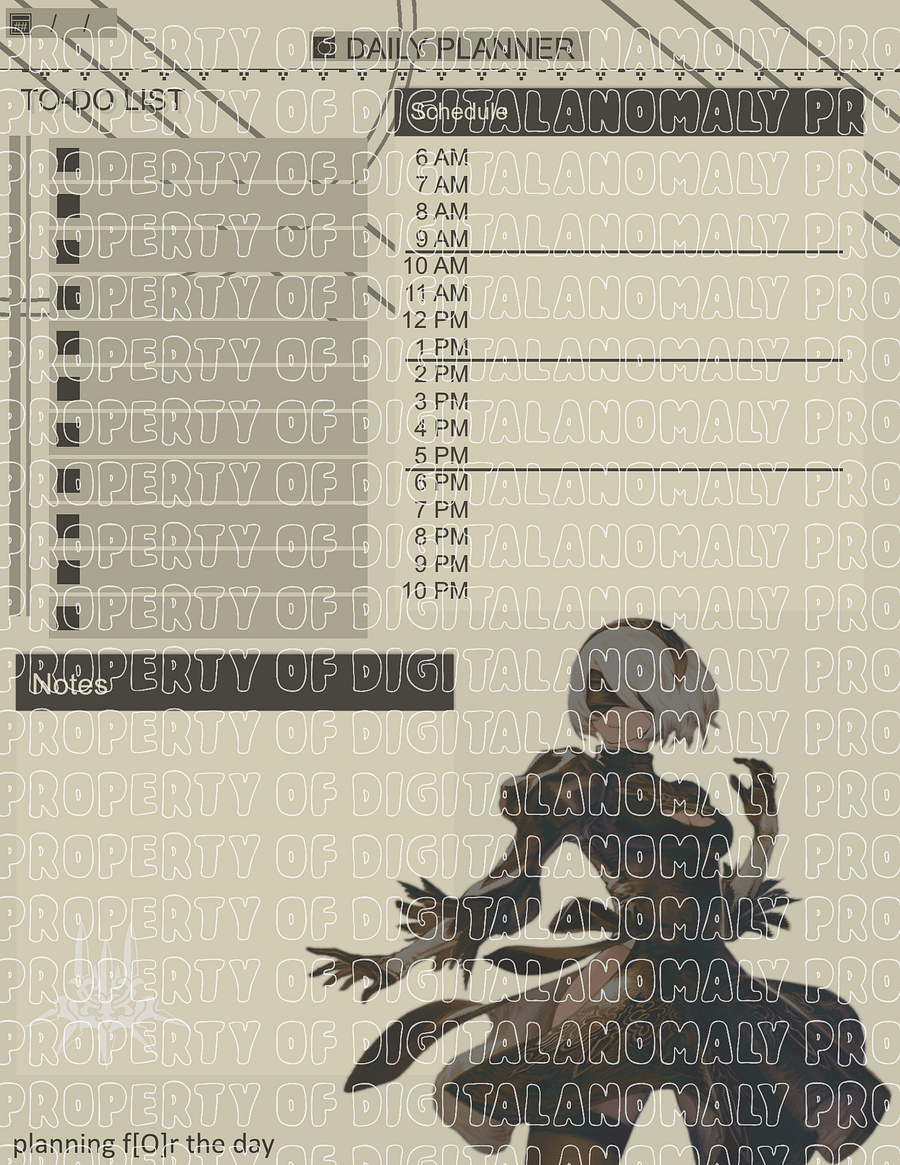 NA Daily Planner for PDF Editor Apps (Xodo, GoodNotes, Adobe Acrobat, etc.) product image (1)