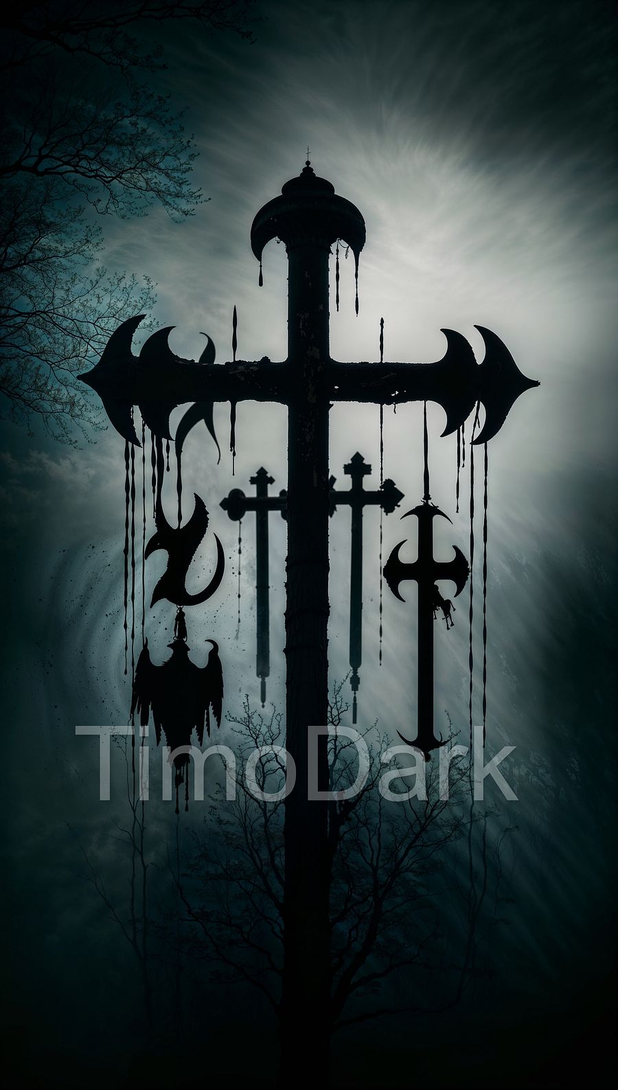 Symbolic Cross Phone Wallpaper product image (1)
