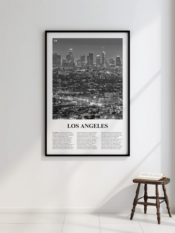 Los Angeles 01 Newspaper Poster product image (2)