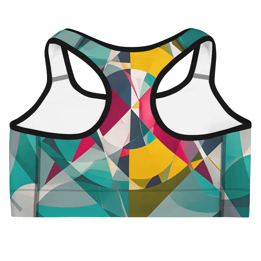 Abstract Lithographic Pattern Design Sports Bra - V9 product image (9)