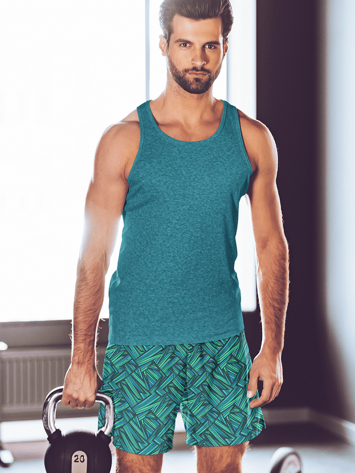 Aqua Angles | Unisex Athletic Shorts product image (1)