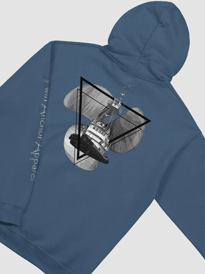 Three blade prop triangle Tug Hoodie - sleeve Twin Anchor product image (1)