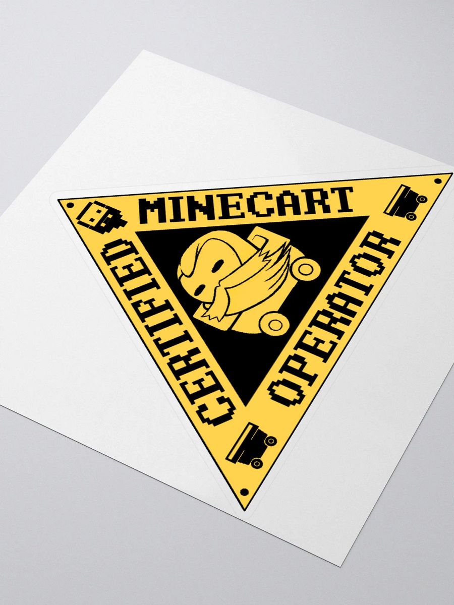 MINECART CERTIFICATION TRIANGLE (Sticker) product image (3)