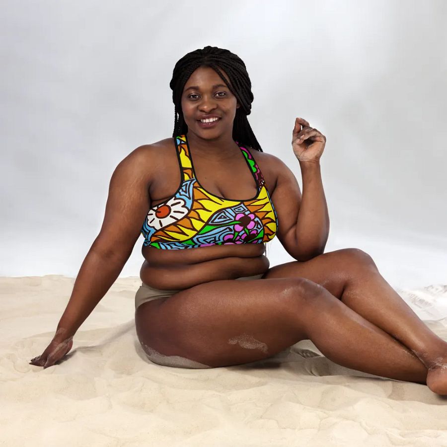 Vibrant Wave All-Over Sports Bra product image (10)