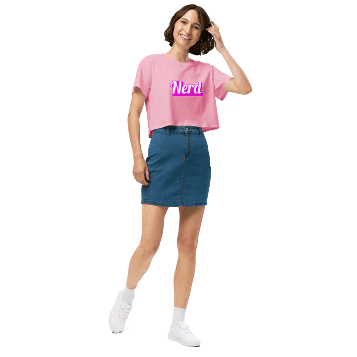 I'm Just Nerd Crop Tee product image (2)