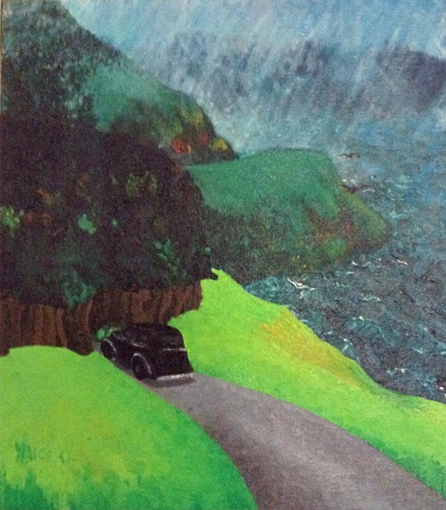 Birds Following William (1981) on canvas (16" x 20") product image (1)