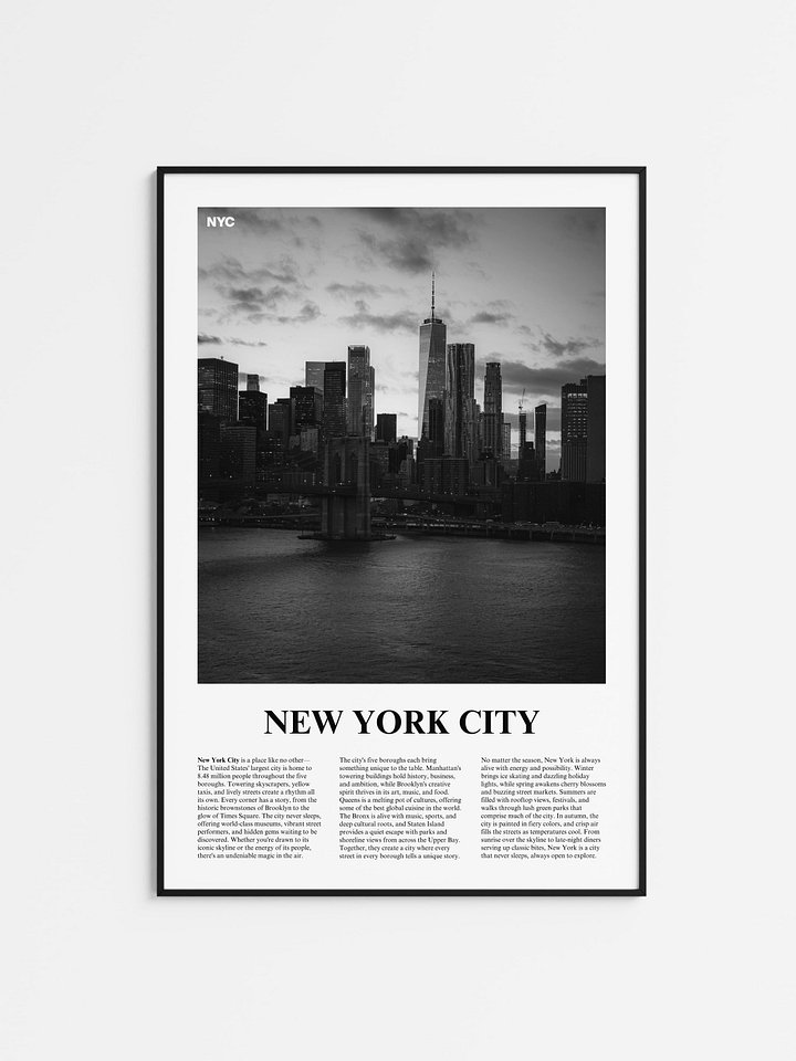 New York City 02 Newspaper Poster product image (1)