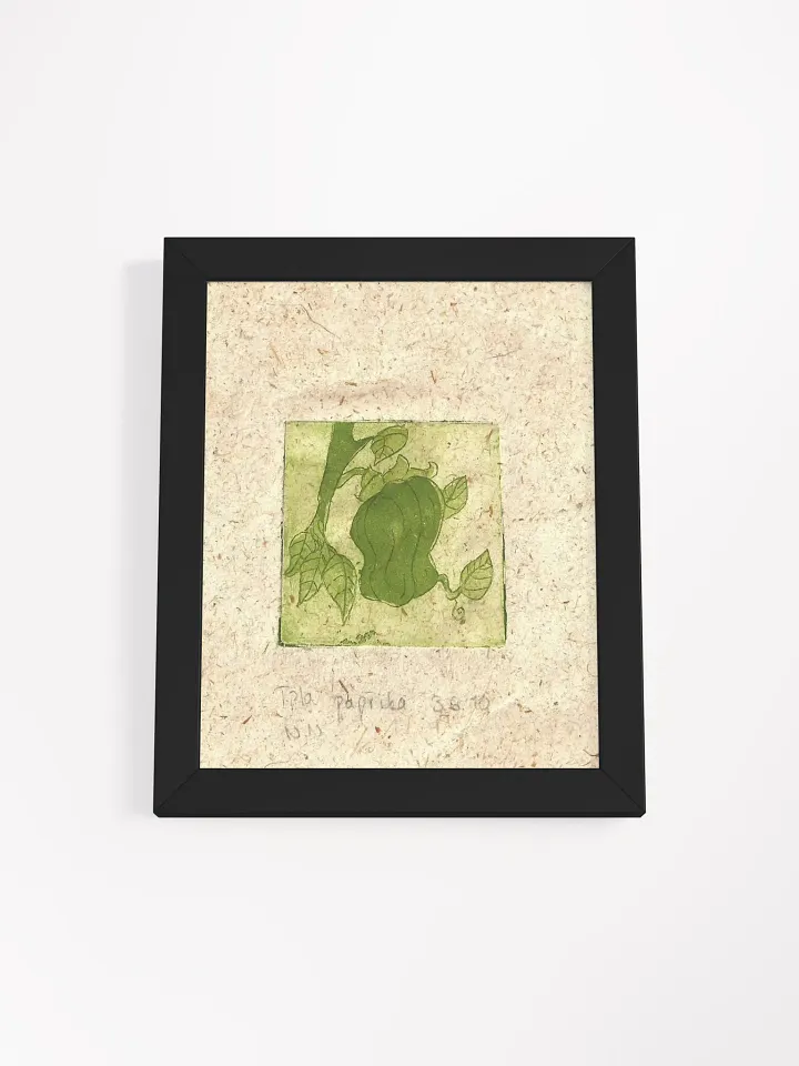 Green Paprika, Botanical Framed Print product image (2)