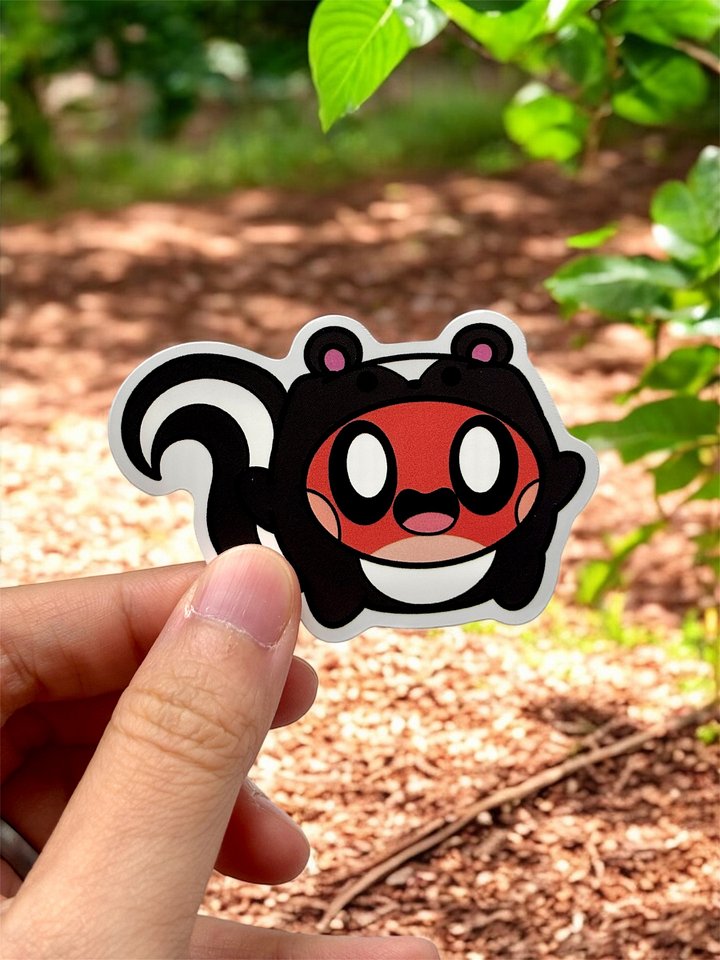 Cute Skunk Waterproof Vinyl Stickers product image (1)