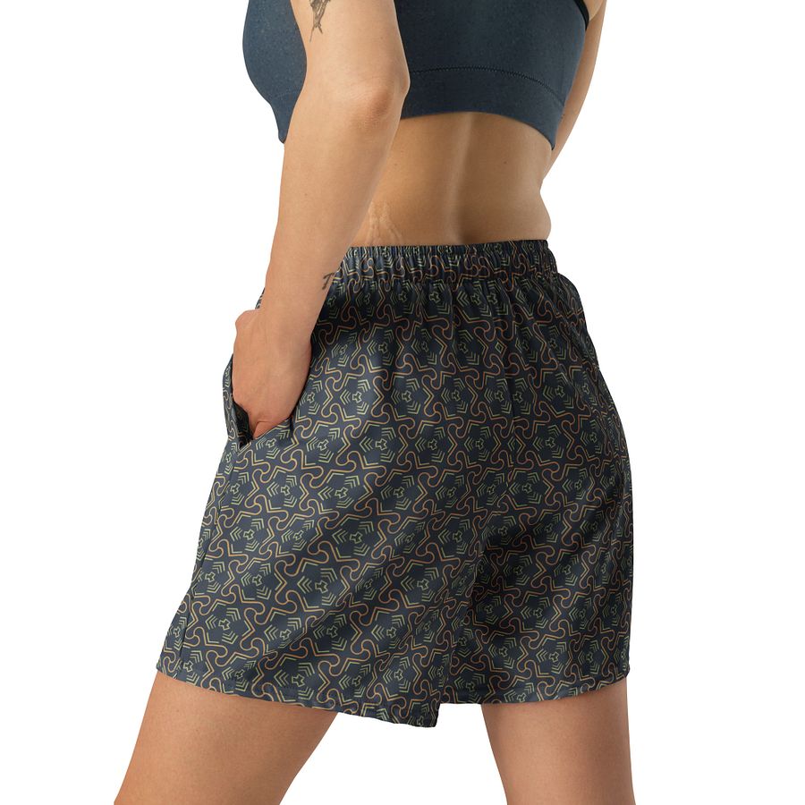 Groovy Grove Geometric All Over Print Unisex Athletic Long Shorts product image (3)