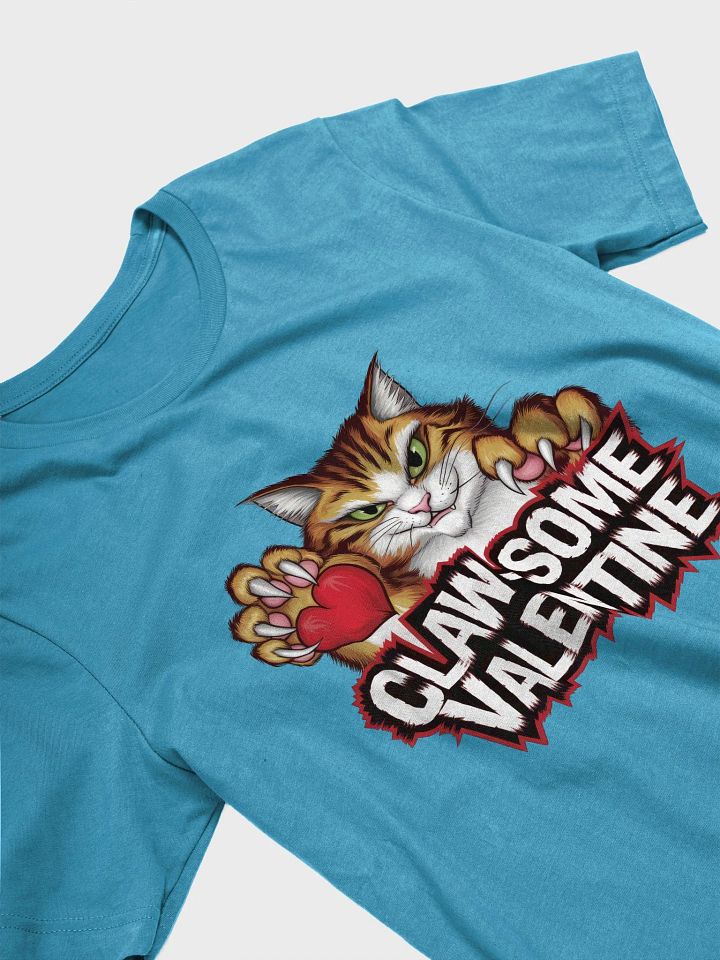 Claw-Some Valentine Funny Cat T-Shirt product image (2)