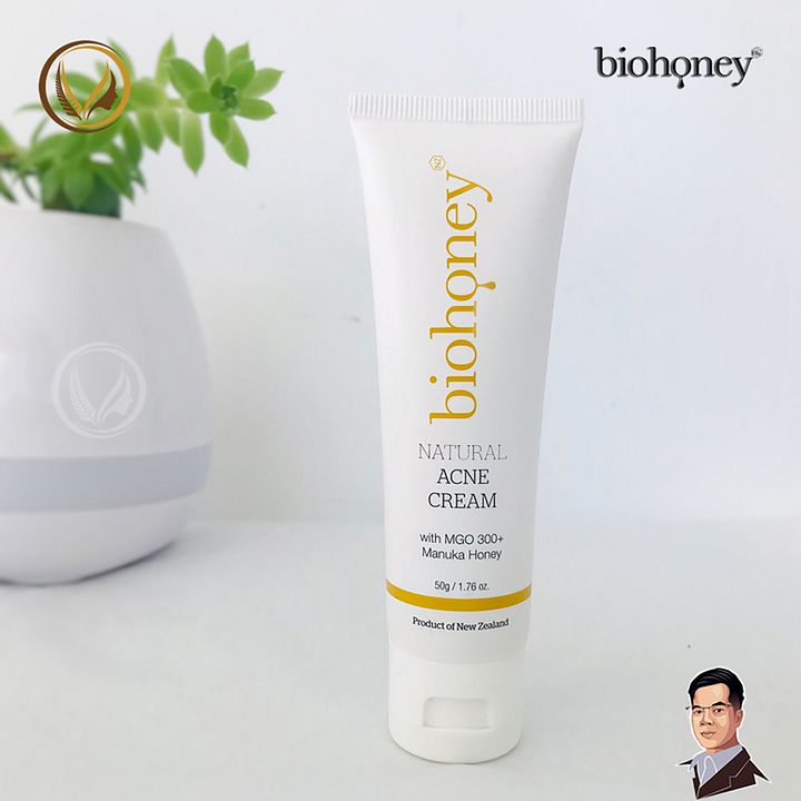 Kem trị mụn giảm thâm sẹo mật ong Manuka Biohoney Natural Acne Cream 50g product image (2)