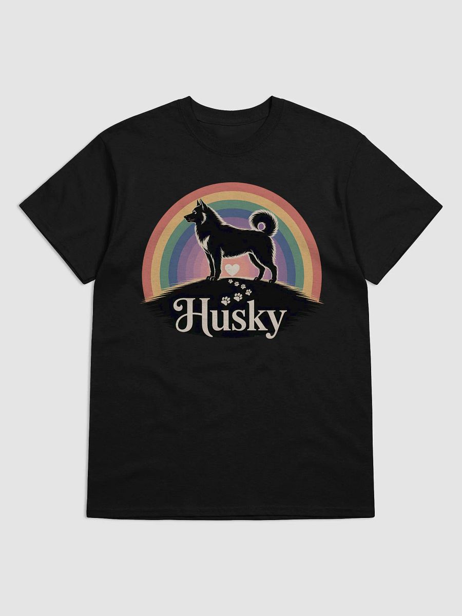Rainbow Husky Heart T-Shirt product image (6)