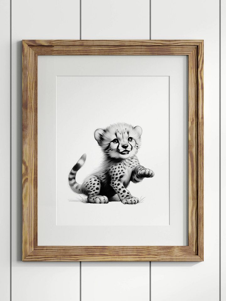 Cheetah Safari Nursery Print No 3 product image (1)