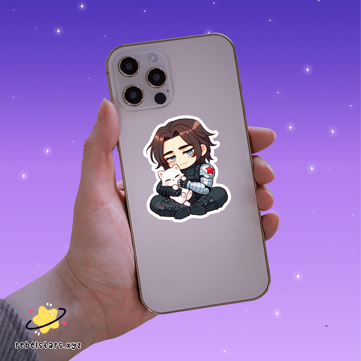 Marvel Comics Inspired Bucky & Alpine Sticker product image (1)