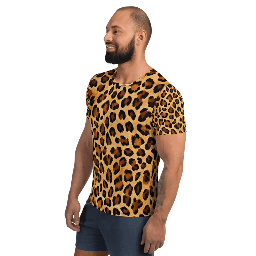 Leopard Gold Athletic Tee product image (3)