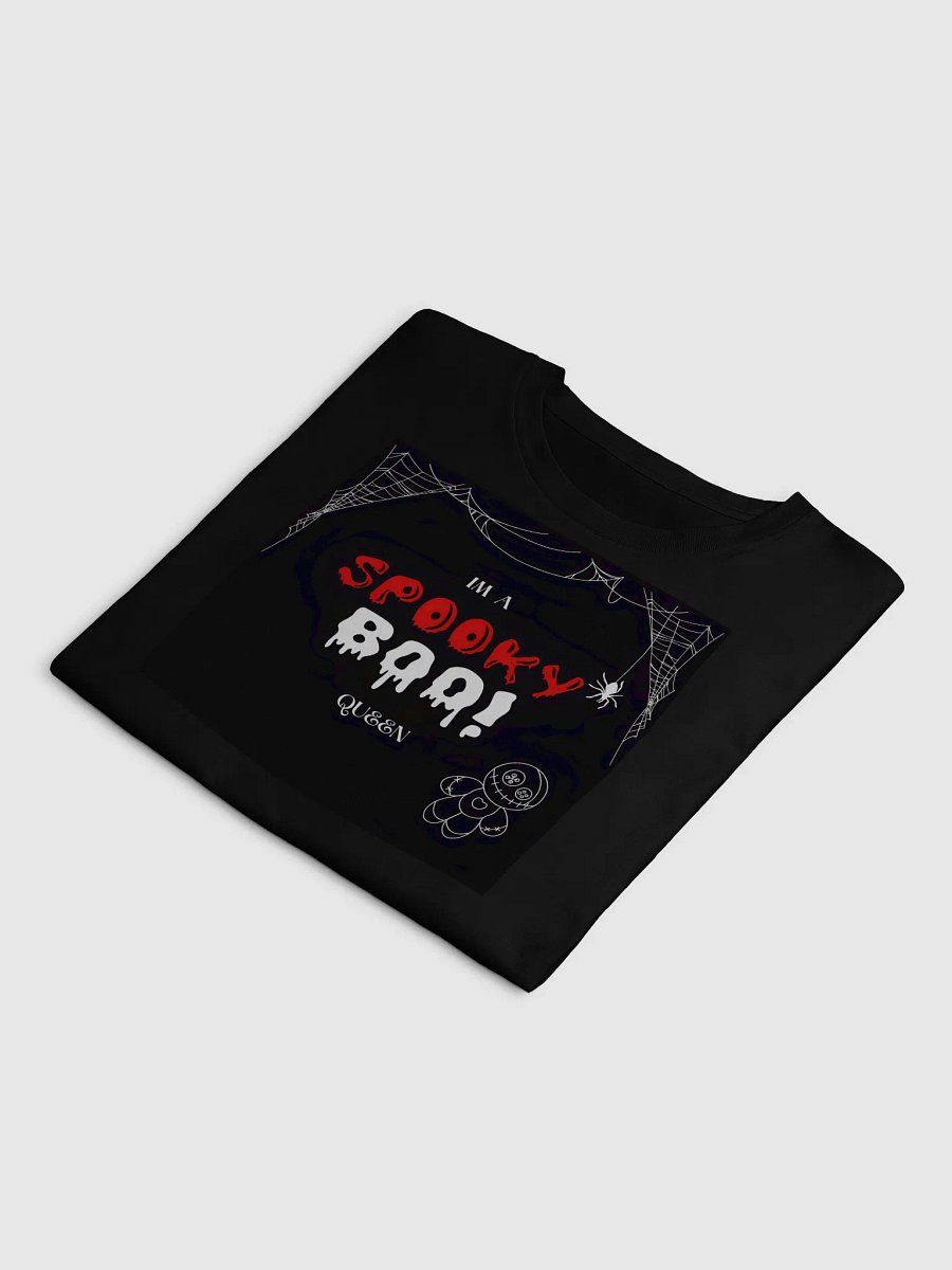 spooky boo crop top black product image (4)