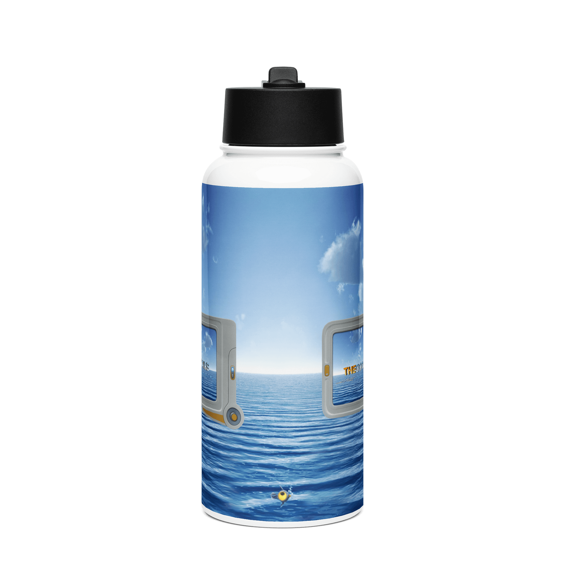 Dive In! - Stainless Steel Water Bottle with a Straw Lid product image (1)