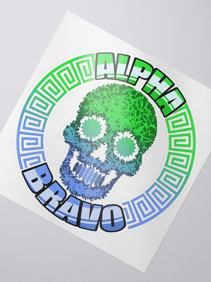 ALPHA SKULL Sticker product image (2)