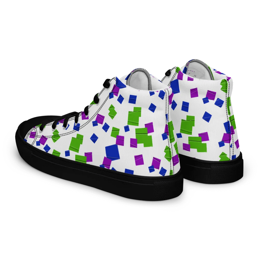 Glitchy High Top Canvas Shoes product image (6)